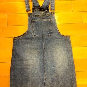 Mini denim dress